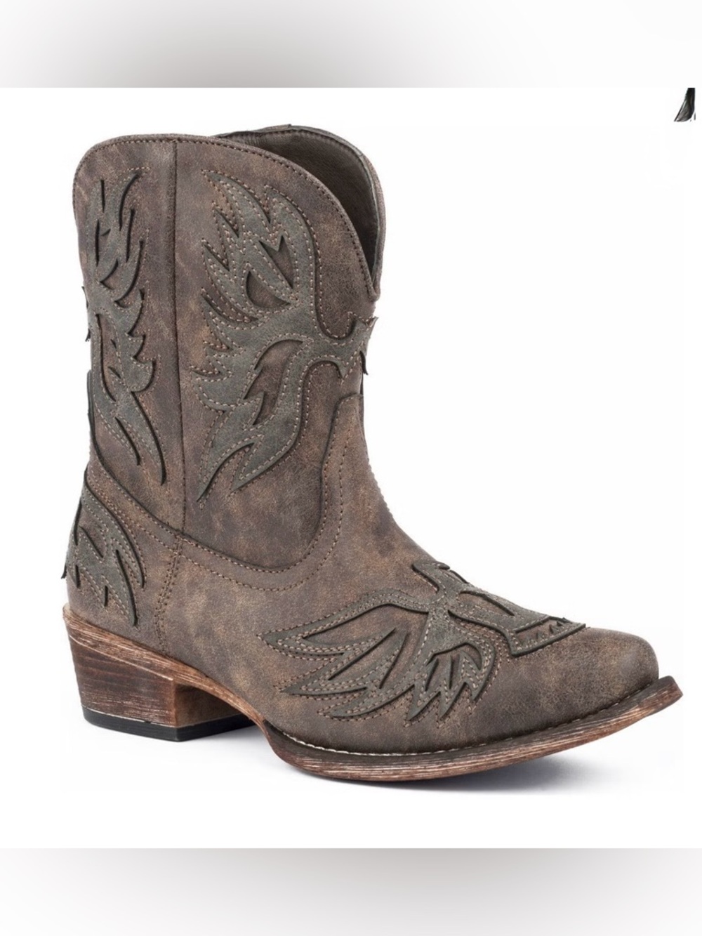 ROPER WOMEN'S AMELIA EAGLE OVERLAY
WESTERN BOOTS - SNIP TOE